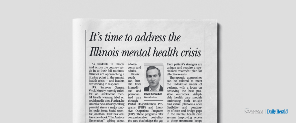 [In The Media] It’s Time to Address the Illinois Mental Health Crisis | Daily Herald